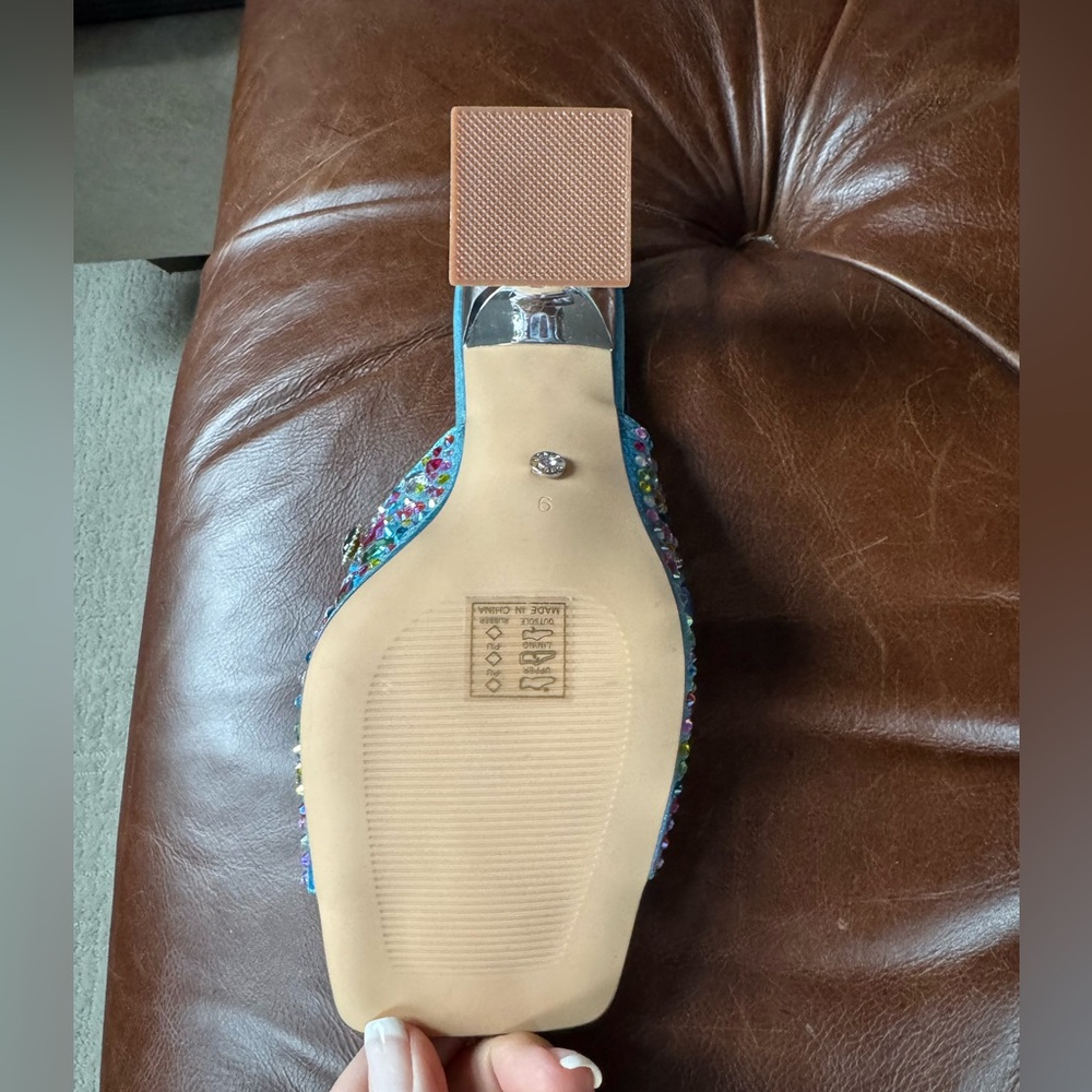 Turquoise sandals - Picture 2 of 5